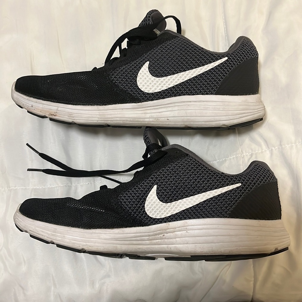 Nike Black, White, and Gray trainers